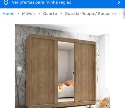 Guarda roupa desmontado 