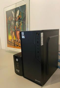 Servidor de arquivos (CPU) com HD externo e nobreak 0.6 Kva