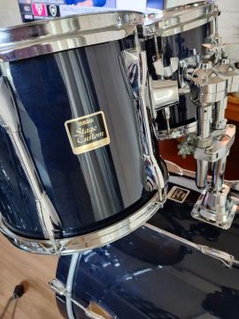 Bateria Bateria Yamaha Stage Custom Azul Laqueada 