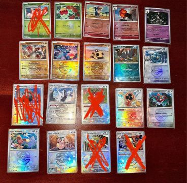 Cartas Pokémon TCG - Lote Masterball - Evoluções prismáticas
