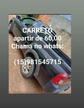 Carreto Sorocaba e toda região, chama no whats.