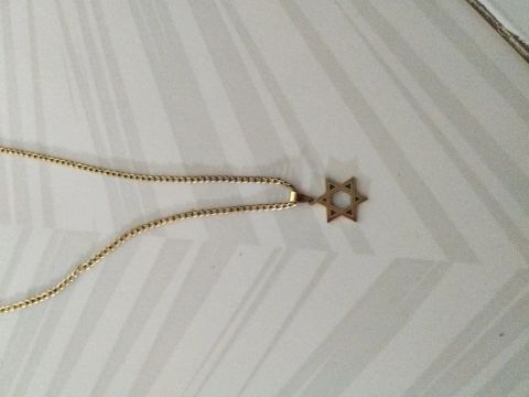 Colar de Estrela de Davi em Ouro