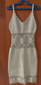 Vestido de Crochê Sisal 