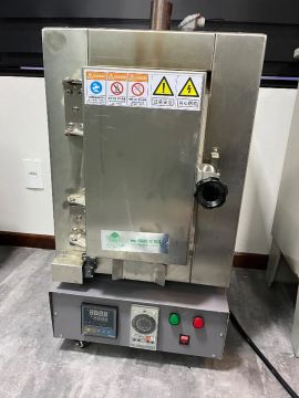 Forno Profissional para Fundição de Metais - Cromado, Grande, Potente e em Ótimo Estado!