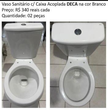 Vaso Sanitário Deca com Caixa Acoplada - Novo