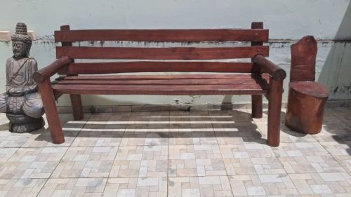 Banco Rústico Madeira de Lei Grande  2,15m X 63cm X  65 cm