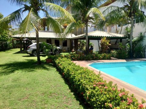 Excelente Casa 4/4 para locação em Guarajuba, 200m da praia, melhor condomínio! Temporada