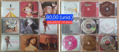 MARIAH CAREY - coleção singles, cds e dvds.