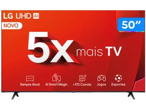Smart TV 50" 4K LG Ultra HD 50UT8050 com Processador a5 