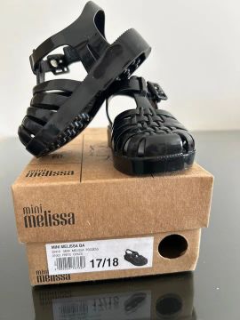 Sandália Melissa Baby Unissex Preta 17/18