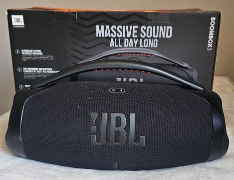 Caixa de Som JBL Boombox 3 - Som Potente e Impermeável