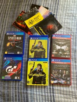 Jogos PS4 - Spider-Man, Cyberpunk, Gran Turismo e Mais!