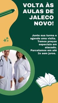 Jalecos pelo menor preço em atacado 