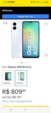 Galaxy A06 Branco - semi 