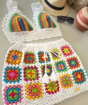 Conjunto de crochê 