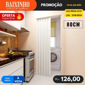 Porta de PVC Sanfonada 80CM
