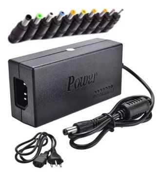 Fonte Carregador Universal Notebook Laptop Adaptador 9 Pinos<br><br>