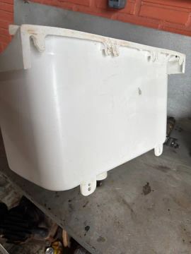 Tanque lavar de plástico branca