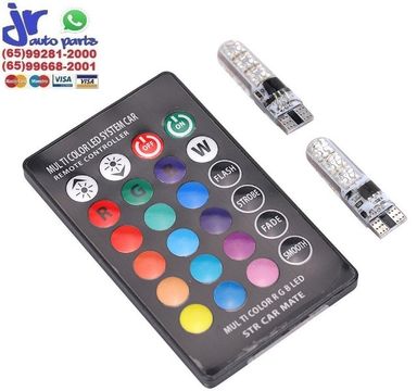 Par T10 Led Smd Pingo Rgb C/ Controle Remoto Pingo