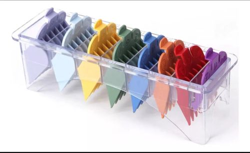Kit de Pentes para Aparar Cabelo - 8 Peça para maquina kemei e wahl s