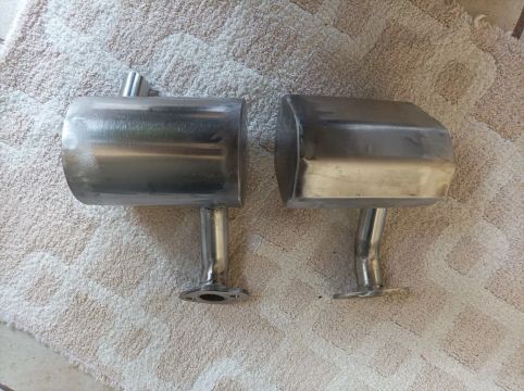 Cano de escape Silencioso de INOX para motor de 13 e 15 HP