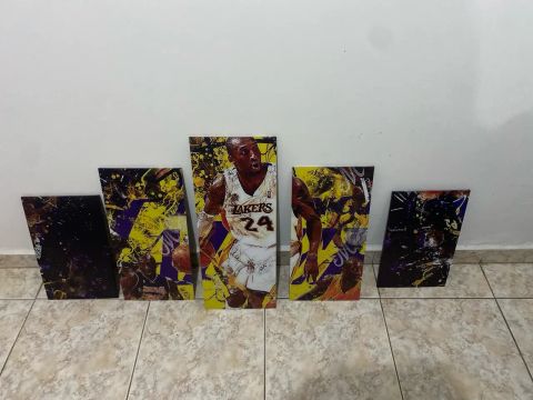 Quadro Decorativo Kobe Bryant Lakers