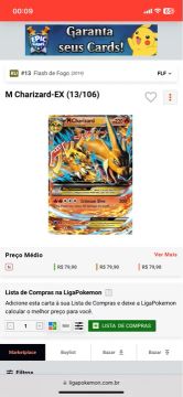 Carta Charizard-EX - Pokémon TCG
