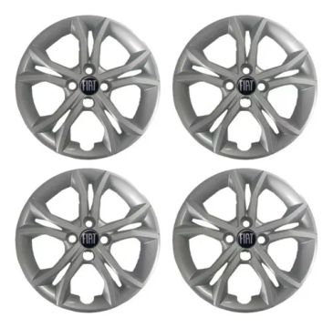 Jogo Calota Fiat Argo Cronos 2023 Aro 15 Sem Emblemas