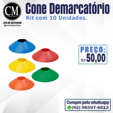 Cone Demarcatório (Kit com 10 Unidades)