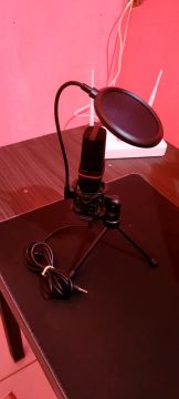 Microfone Condensador USB para Stream redragon chama no zap *74e Gravação