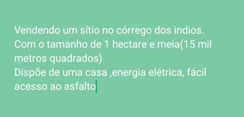 Sítio para quem quer descanso e uma ótima qualidade de vida 