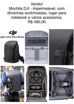 DJI Avata Backpack Mochila Preta Mavic 3 Case AIR 2S Drone Storage Bag