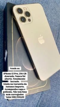 iPhone 12 Pro 256 gb Dourado 