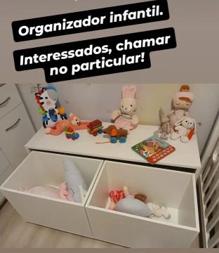 Organizador Infantil com Caixas - Branco