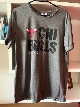 Camiseta Chicago Bulls Cinza Tamanho P