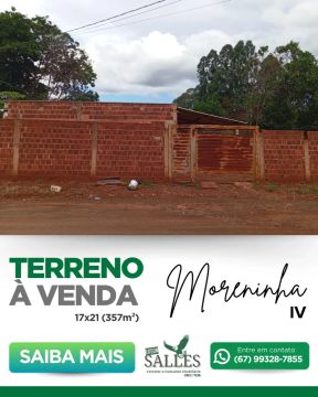 Terreno para venda com 357 metros quadrados em Vila Moreninha IV - Campo Grande - MS