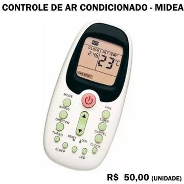 Controle de Ar Condicionado Midea