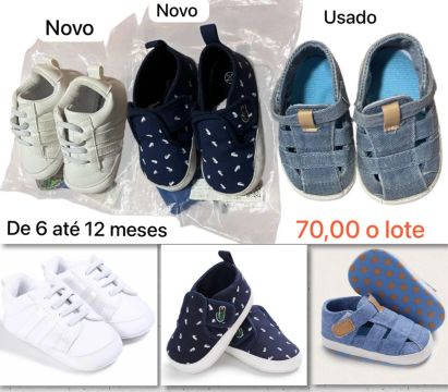 Lote de calçados bebê 