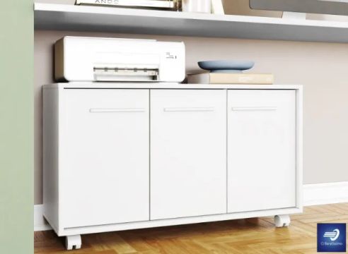 OFERTA Armário para Escritório com 3 Portas 4 Rodízios 