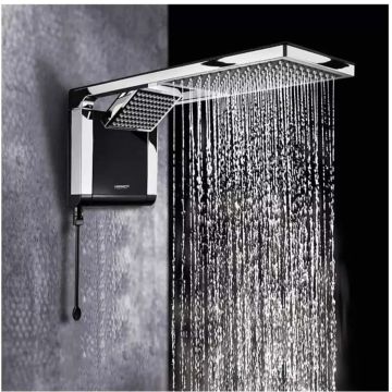 Ducha Acqua duo preto com cromado 