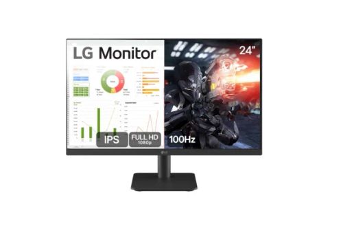Monitor LG 24" Full HD, 100Hz, IPS - NOVO