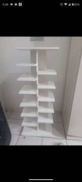 Sapateira Branca de MDF