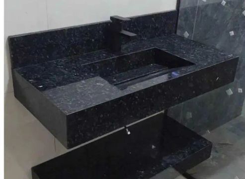Pia de Granito Preto para Banheiro fazemos por medida 