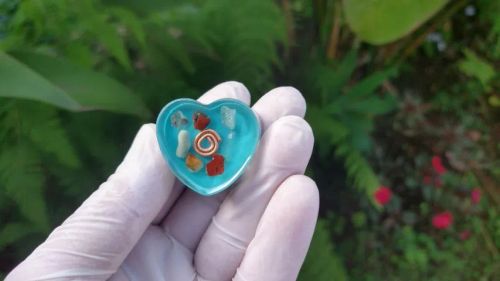 Orgonite de Bolso - Jaspe Sanguíneo. Tamanho (P)