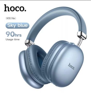 Fone de Ouvido Bluetooth Hoco W35 Max - 90hrs de duração - Sky Blue