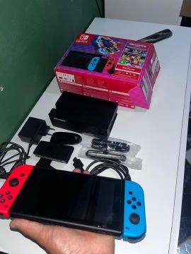 Nintendo Switch 32gb Mario Kart 8 Deluxe Cor Vermelho Néon Azul Néon E Preto