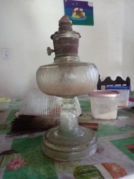 Abajur de óleo antigo