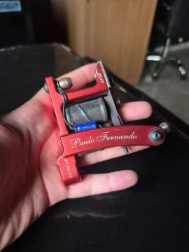 Kit Máquina de Tatuagem Bulldog Pintura + Cabo + Grip Alumínio