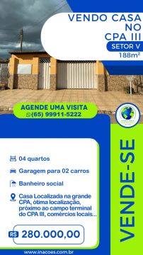Vendo Casa no CPA III - Setor V