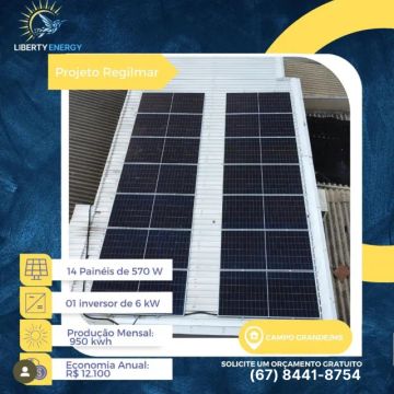 Energia Solar - Faça o Sol pagar sua conta de Luz!!  - Liberty Energy